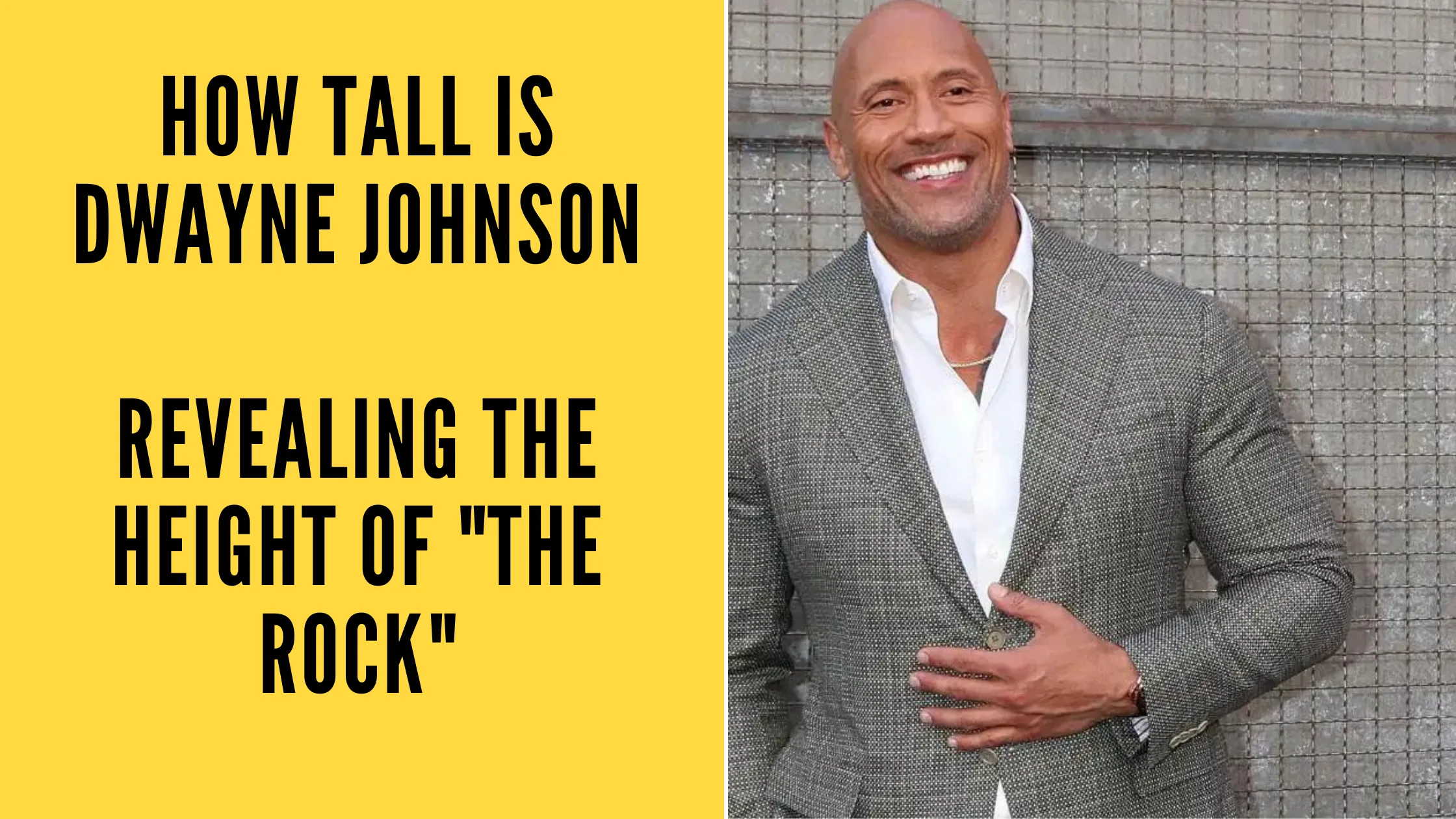 How tall is Dwayne Johnson