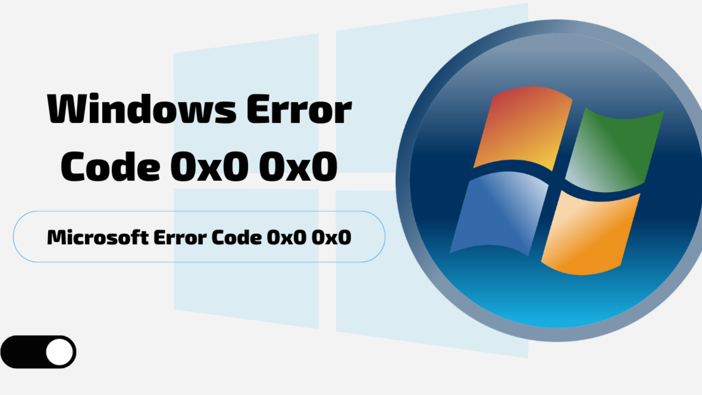 Error Code 0x0 0x0