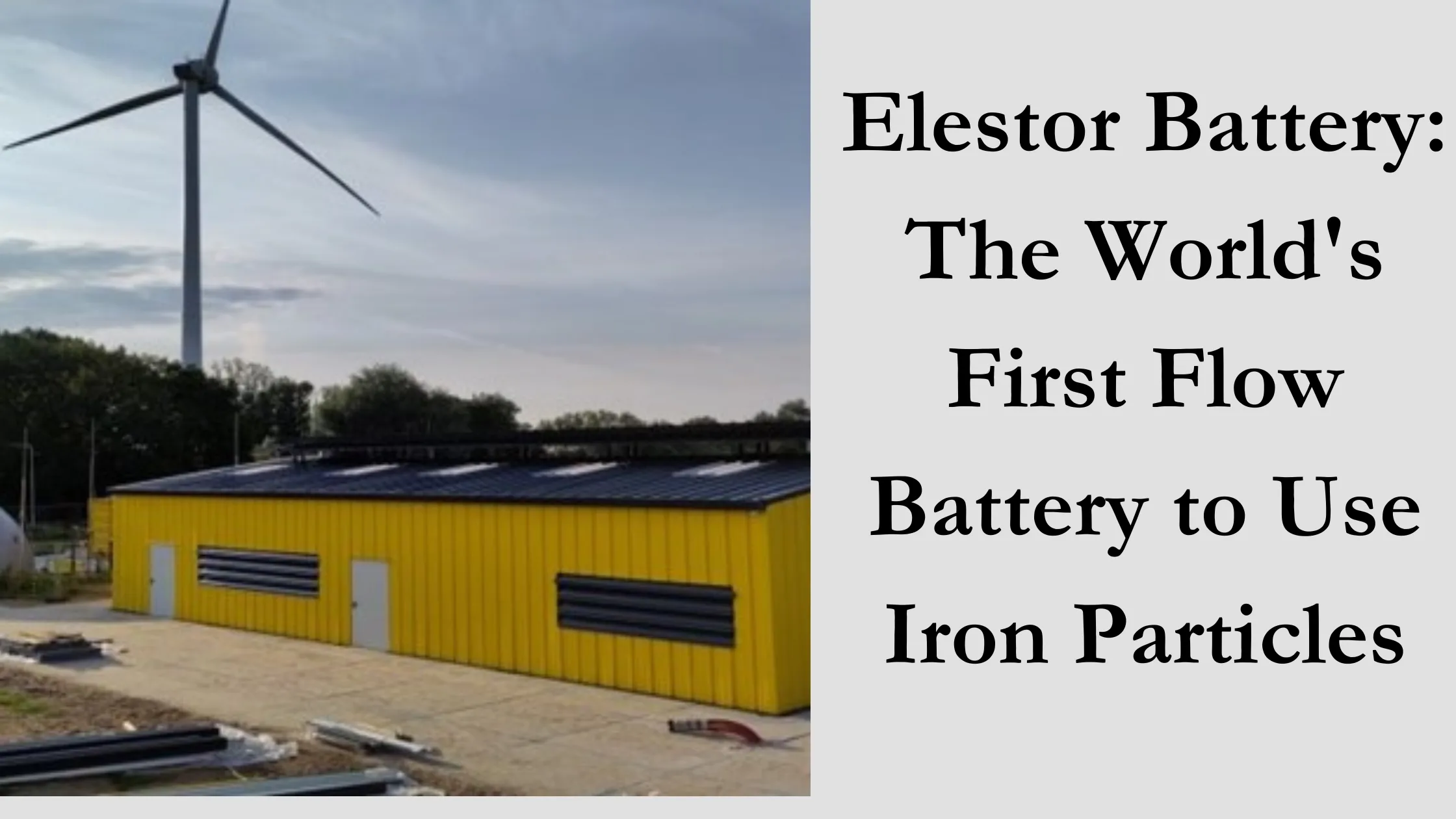 Elestor Battery