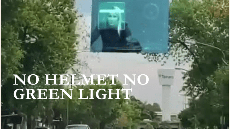 No Helmet No Green Light