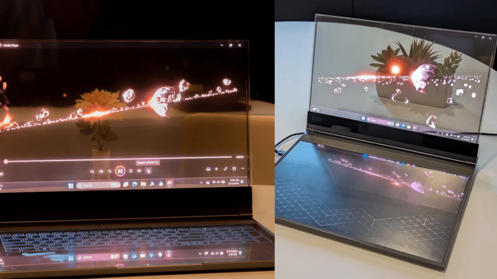 Lenovo transparent laptop