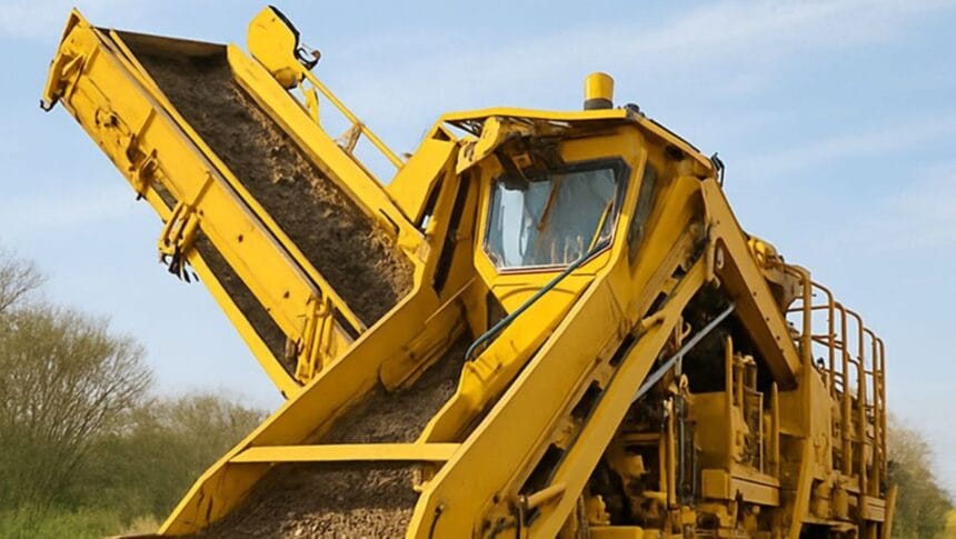 Rail Ballast Cleaning Machine